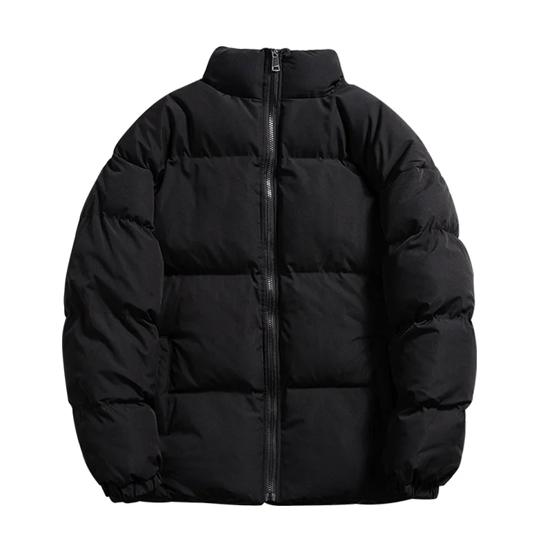 Solid Color Men's Cotton Padded Jacket Winter Large Loose Cotton Padded Jacket Male Student Thickened Warm Cotton Padded Jacket