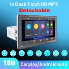 Мультимедийный плеер Carplay MP5, стерео-система 9 дюймов с поддержкой Bluetooth, Типоразмер 1 Din, для Volkswagen, Nissan, Hyundai, Kia, Toyota