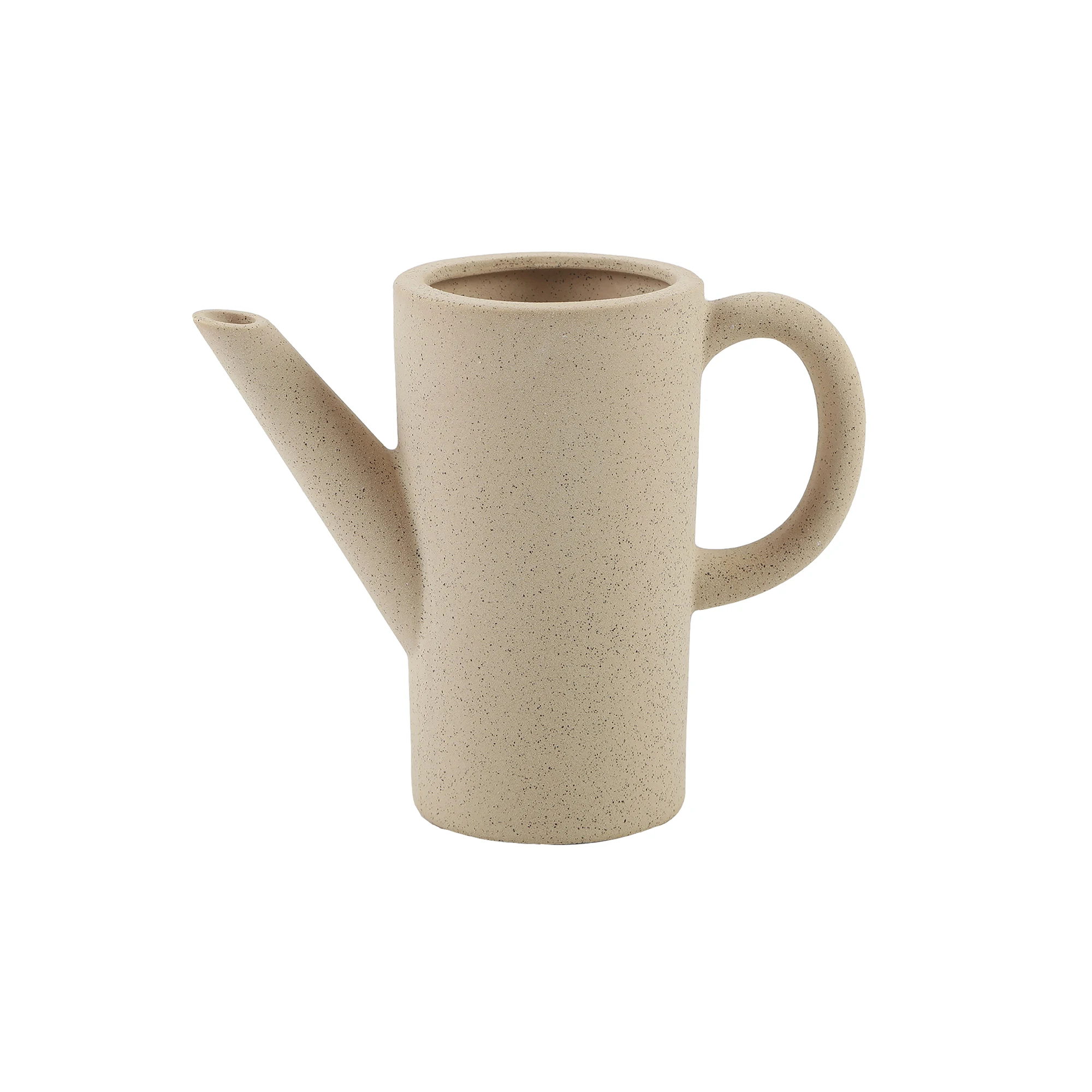 

8.75 in. H Ceramic Watering Can,Speckle Natural