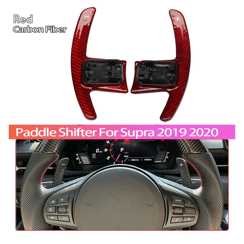 

Replace Steering Wheel Paddle Shifter Extension Covers For Toyota Supra A90 MK5 2019-2021 Accessories