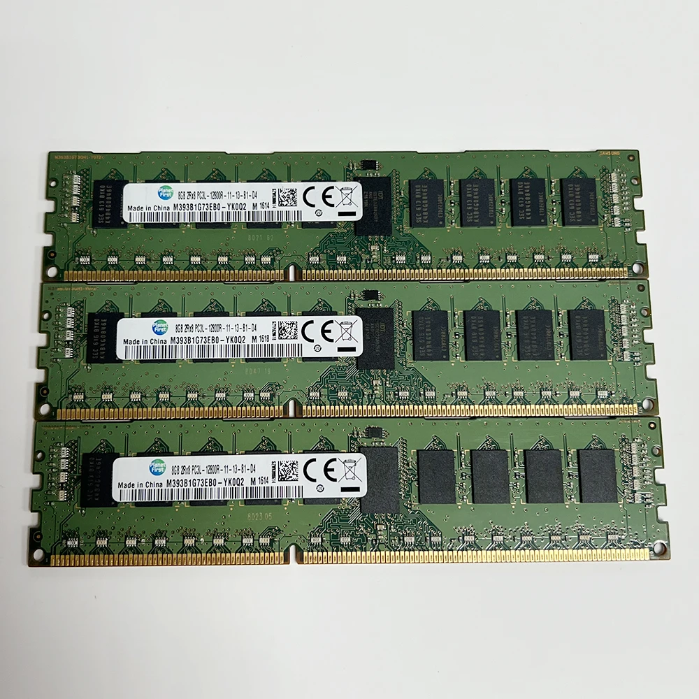1 шт. M393B1G73EB0-YK0Q2 8 ГБ 8G для Samsung RAM 1600 DDR3L 2RX8 PC3L-12800R Серверная память Быстрая доставка