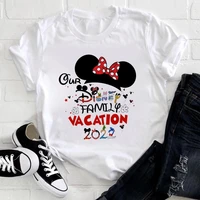 our disney family vacation 2022 t shirt women travel summer clothes mickey minnie harajuku europe and america trend lady t shirt