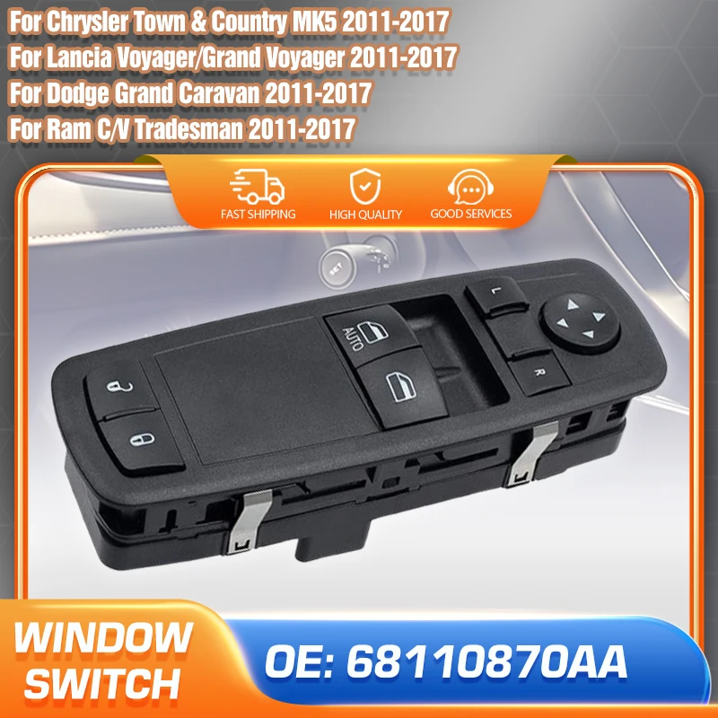 Передний левый автомобильный переключатель стеклоподъемника 68110870 AA для Chrysler Town