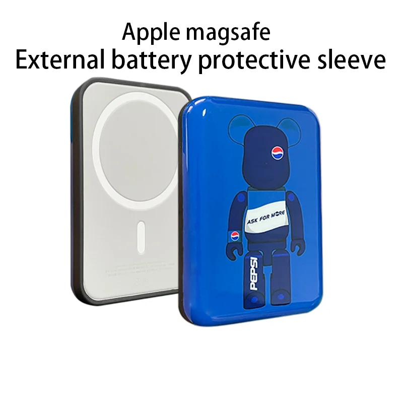 

Gloomy Bear For Apple MagSafe External Battery Case Wireless Magnetic Battery Cover All-inclusive Shockproof Accessories