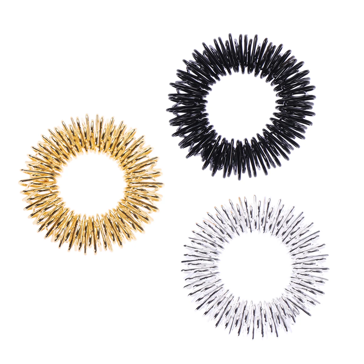 

12pcs Acupressure Rings Spiky Sensory Rings Finger Hand Wrist for Teens Kids Adults