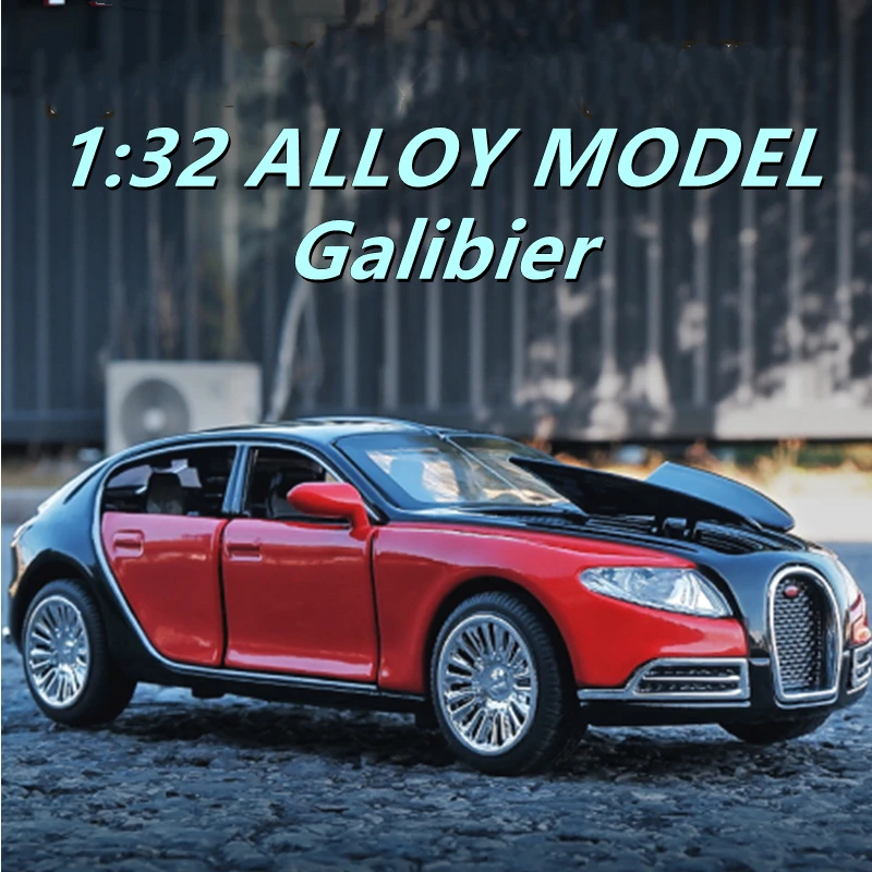 

1:32 Bugatti Galibier Alloy Sports Car Model Diecasts & Toy Vehicles Metal Car Model Simulation Sound Light Collection Gift
