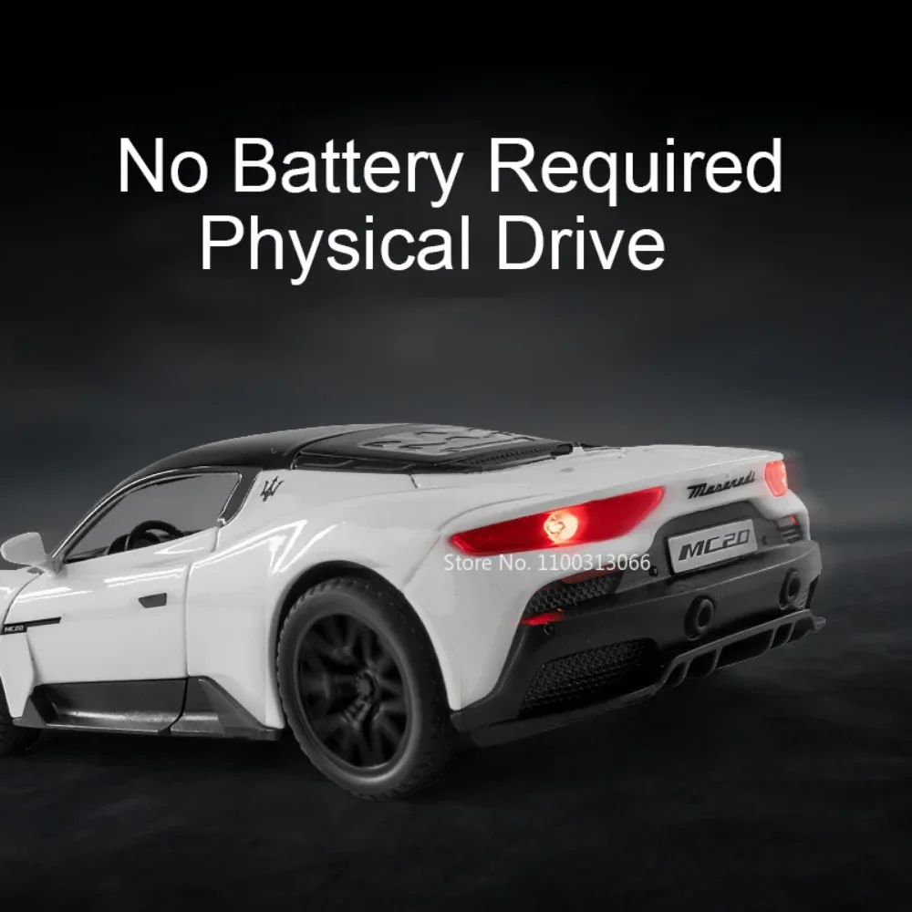 Maserati MC20 Литая Под Давлением Модель Автомобиля Масштаб 1/32 Металлический Корпус Со