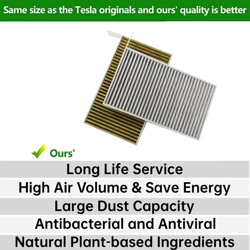 2 шт./комплект электростатические хлопковые фильтры для кондиционера TESLA