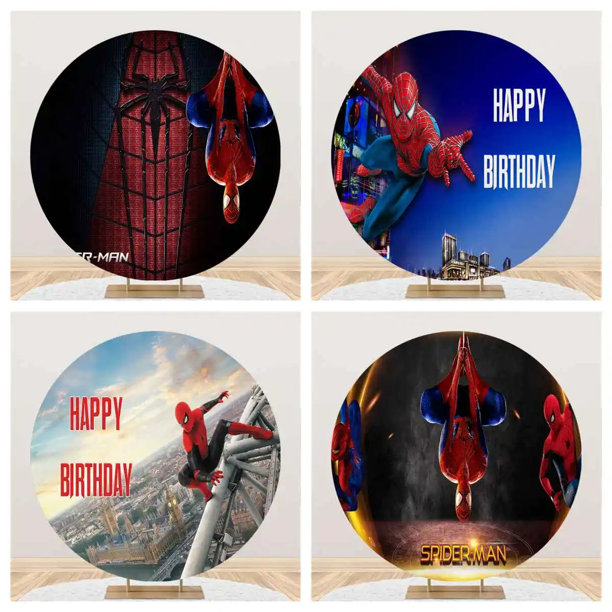 

Студийный фон для фотосъемки с изображением супергероев Диснея, спайдермена, дня рождения, вечеринки в честь рождения ребенка