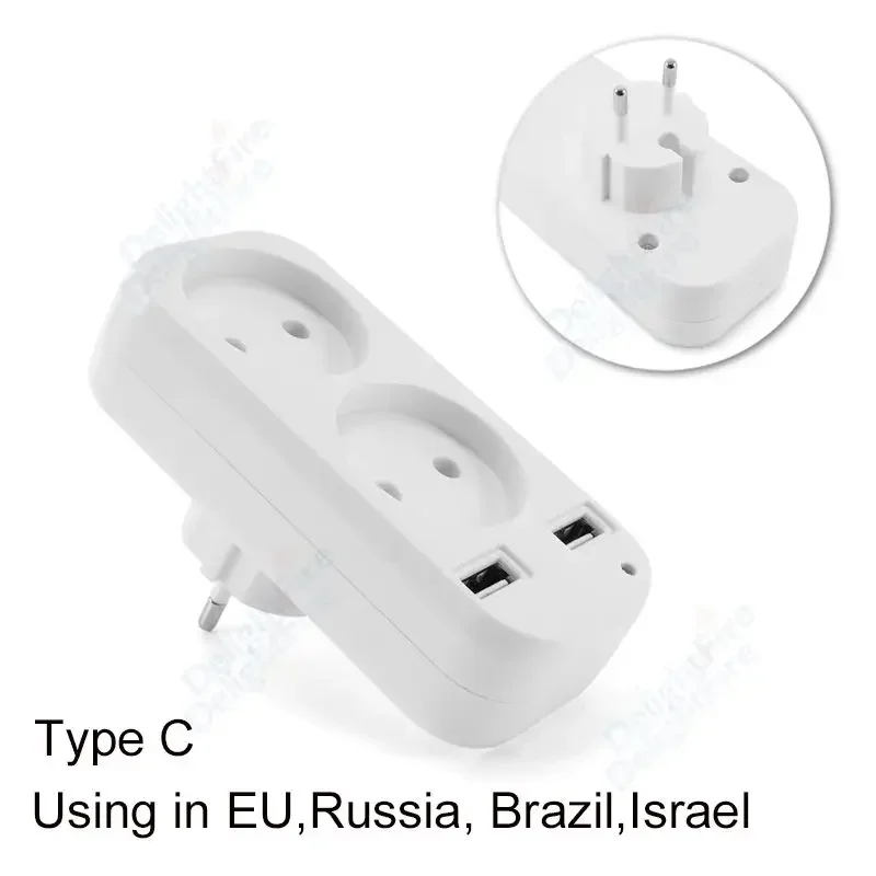 

Удлинитель DelightFire с двумя портами USB