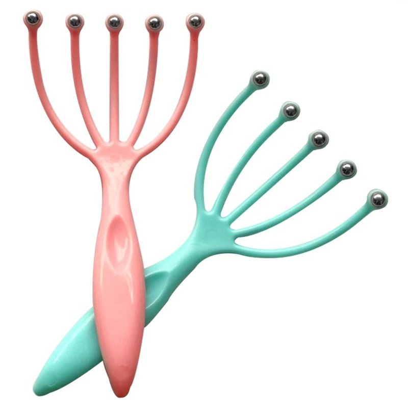 2-шт массажер для кожи головы стальной шарик массаж релаксационный