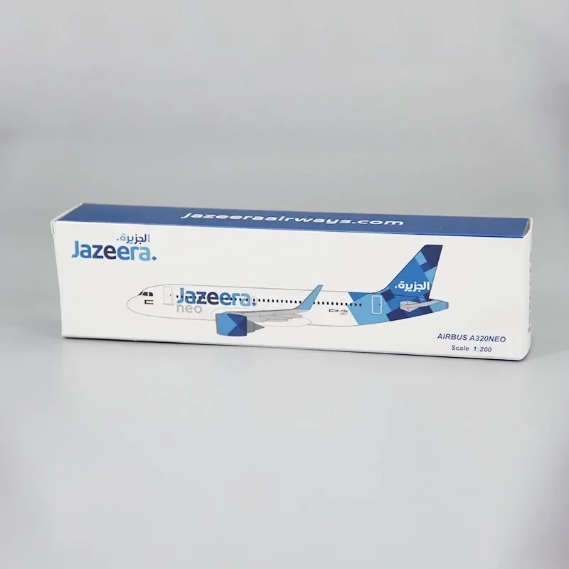 Масштаб 1:200 A320NEO Jazeera Airways ABS пластиковая модель самолета игрушки игрушка в сборе