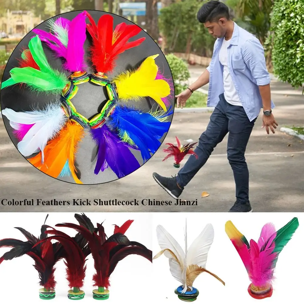 

Entertainment Foot Sports 10styles Shuttlecock Chinese Jianzi Footbal Foot Kick Physical Exercise Feathers Kick