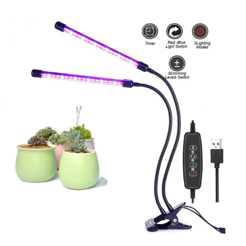 

Plant Grow Light Timing Adjustable Rotary 360 Degree LED Clip Lamp