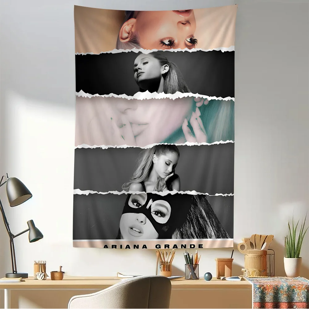 Певица Ариана-Гранде портретные позиции висящий богемный гобелен богемные
