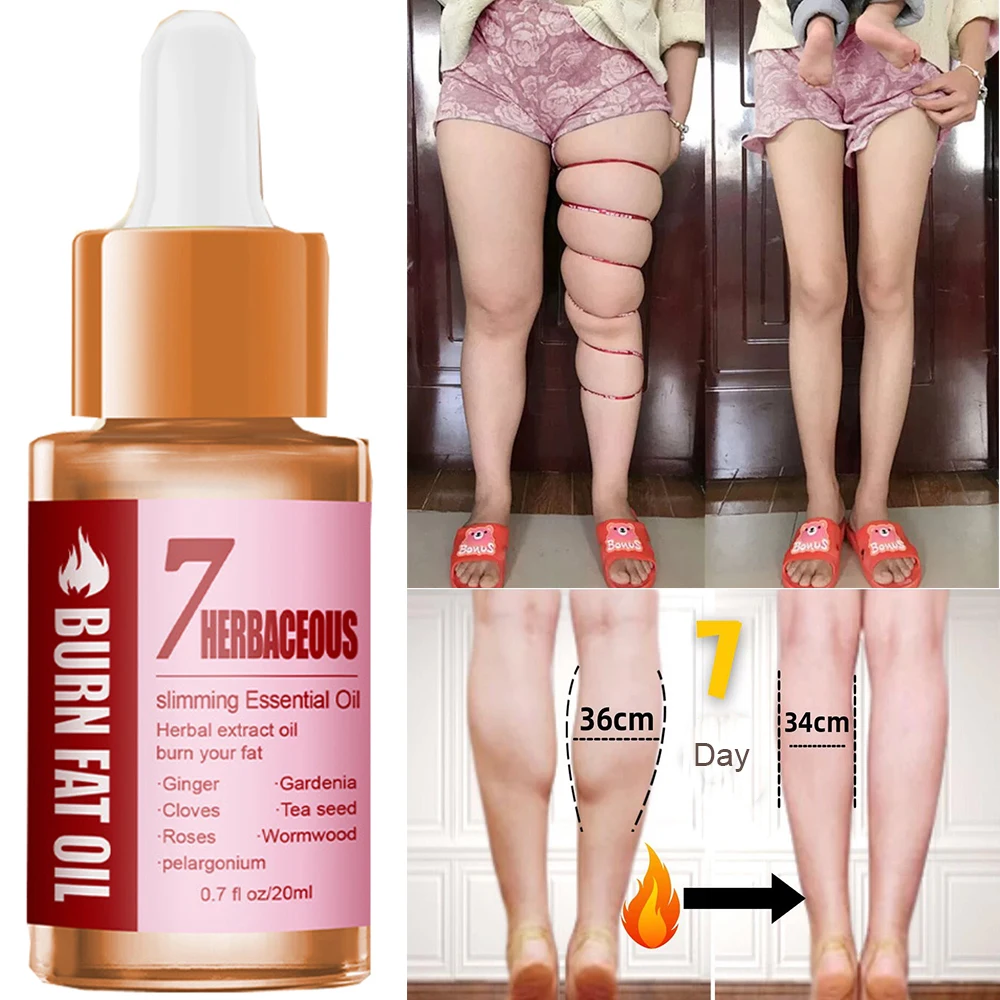 

7Days Leg Muscle Thin Fat Burning Oil Weight Loss Products Reshape Leg Lines Eliminate Muscle Leg Body Skin Care Essential Oils