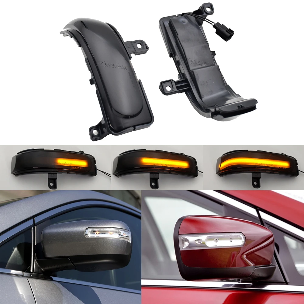 

2x Динамический указатель поворота для Mazda CX-7 CX7 2008-2014 Mazda 8 MPV 2011-2015 Mazda 5 2010-2013, боковой зеркальный последовательный указатель поворота