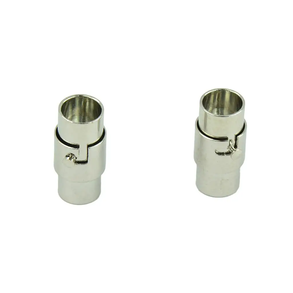 

10 Pieces Silver Brass Leather Glue Jewelry Glue in Clasps for Jewelry Jewelry Clasps Bracelet End 5mm Leather Cord