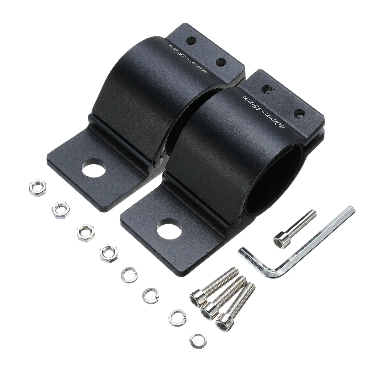 

1.6Inch Bullbar Mount Bracket Clamp 40-45mm LED Spot Work Light Bar UHF Antenna