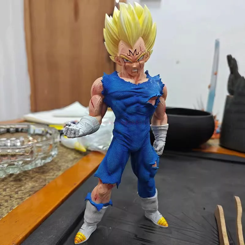 

20cm Dragon Ball Figures Majin Vegeta Battle Damage Anime Figures Vegetagk Sky Pvc Action Model Collection Toys Decoration Gift