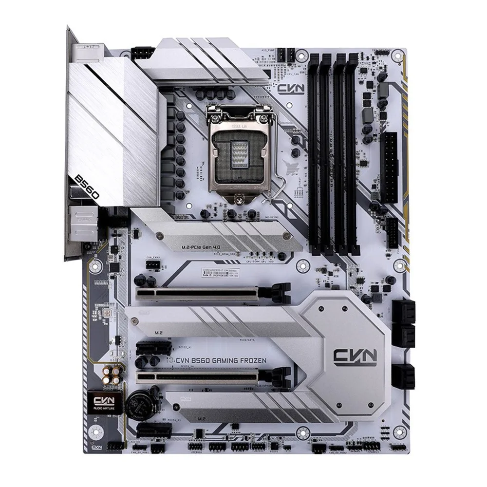 

Цветная материнская плата CVN B560 GAMING FROZEN V20 128G USB 3,2 SATA M.2 материнская плата для ЦП 10 / 11 gen LGA 1200