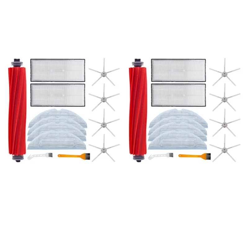 

2X Accessories For Roborock S7 S7max T7S Plus Main Roll Brush Mop Rag Hepa Filter Side Brush Vacuum Cleaner Parts
