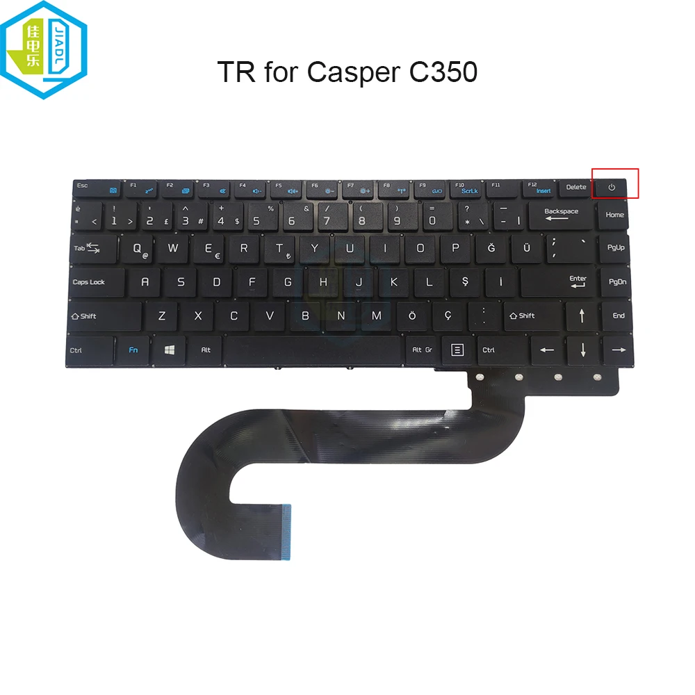 

Laptops Turkey Turkish keyboard for Casper Nirwana C350 SCDY-315 TR Notebook replacement keyboards without backlight Original