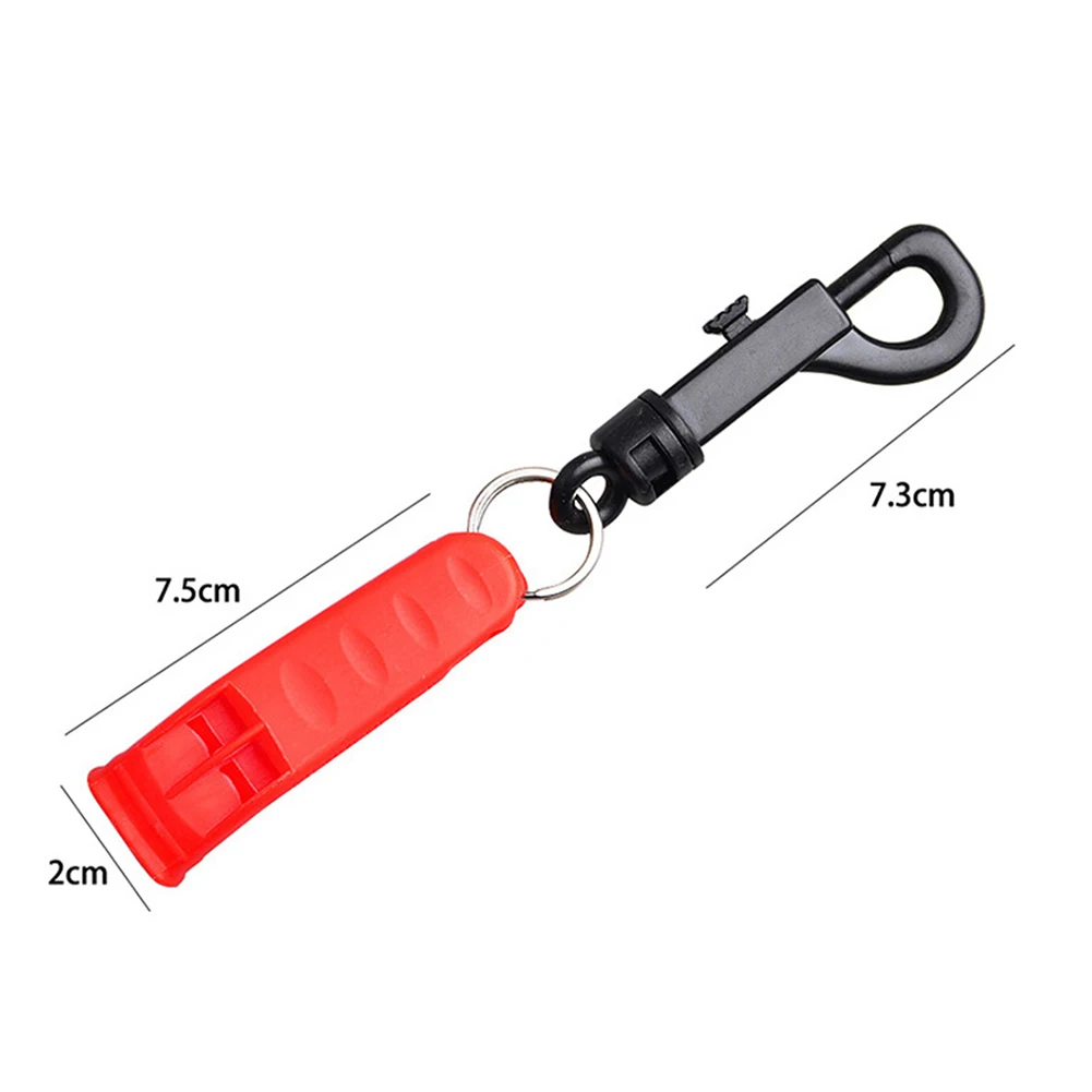 

Durable Whistle With Buckle Companion Positioning Dual-frequency Emergency Whistle High-pitched Mountain Climbing