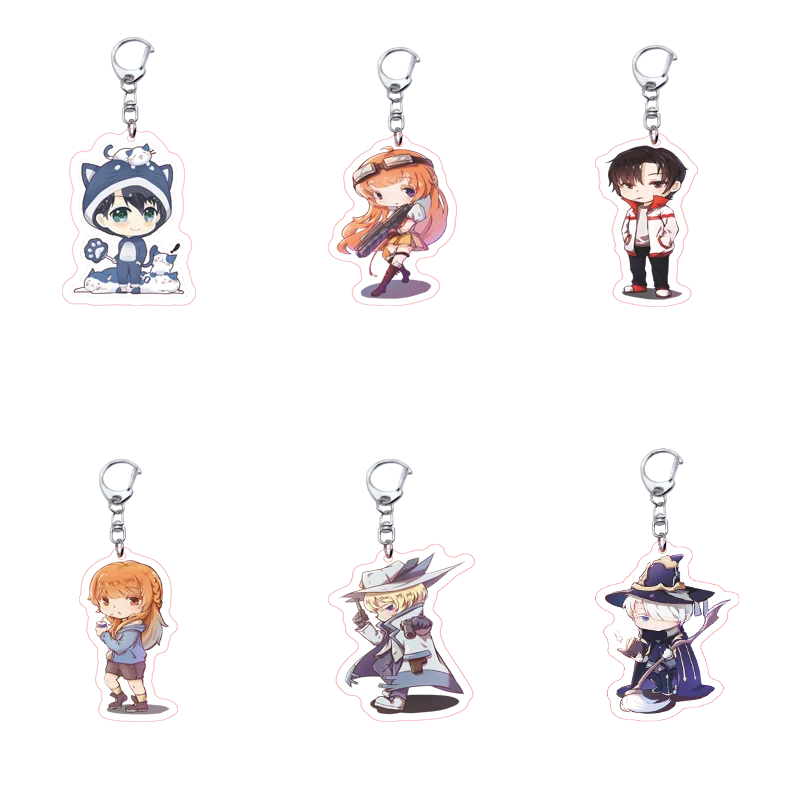 

Anime Keychains quan zhi gao shou Cute Personalized Keychain Key Chain Car Keychain Acrylic Keychain Cartoon gift jewelry