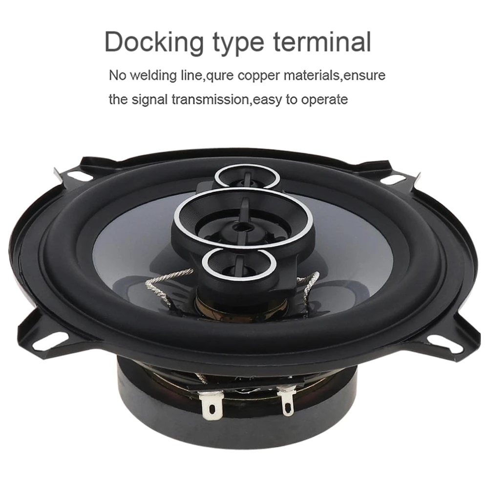 2 шт. 5-дюймовый 450 Вт 91 дБ автомобильный Hi-Fi коаксиальный динамик двери автомобиля