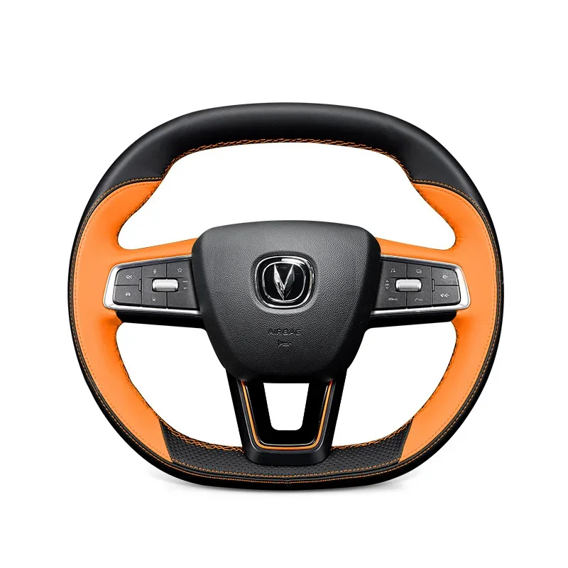 Чехол на руль автомобиля сделай сам ручное шитье для Changan UNI-K натуральная кожа