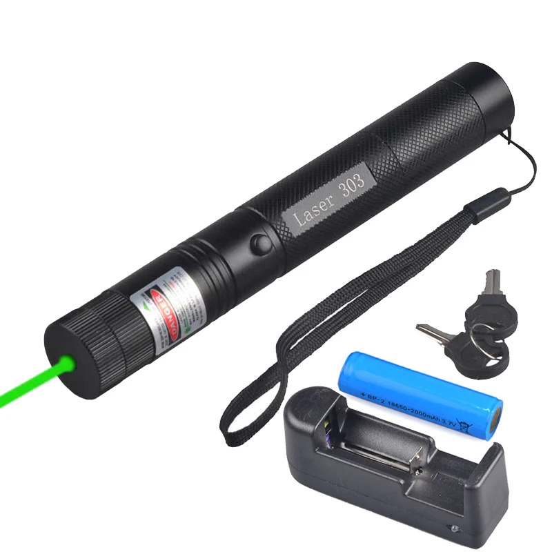 

Перезаряжасветильник зеленый лазер, высокая мощность, алюминий, 50 мВт, 532 нм, мощная лазерная указка с батареей 18650