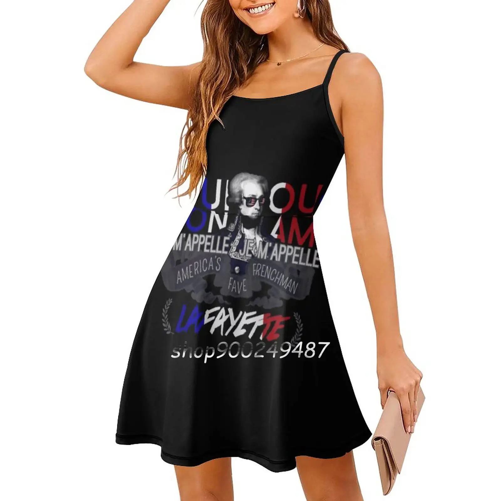 Lafayette : America'S Fave. Sling Dress Summer Sexy A Line Fashion Female The Musical Marquis De