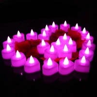 6pcs led tea candle lights flameless wedding romantic home valentines day birthday party decoration easter proposal confession