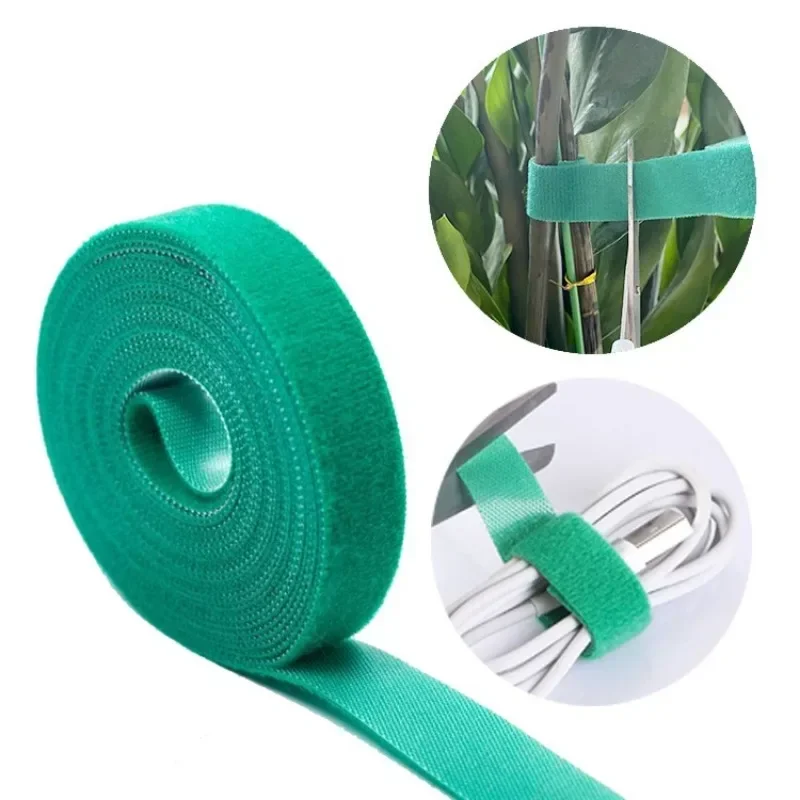 Нейлоновые завязки для растений зеленая повязка крючок петля регулируемая