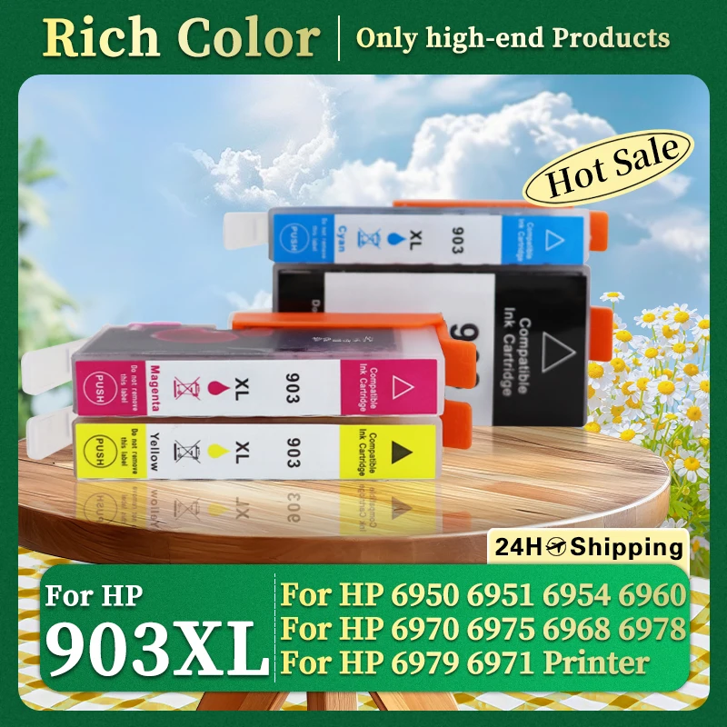 Фото Чернильный картридж 903XL 903, совместимый с принтерами HP Officejet Pro 6950, 6951, 6954, 6960, 6970, 6975, 6968, 6978, 6979, 6971, 6075. №1