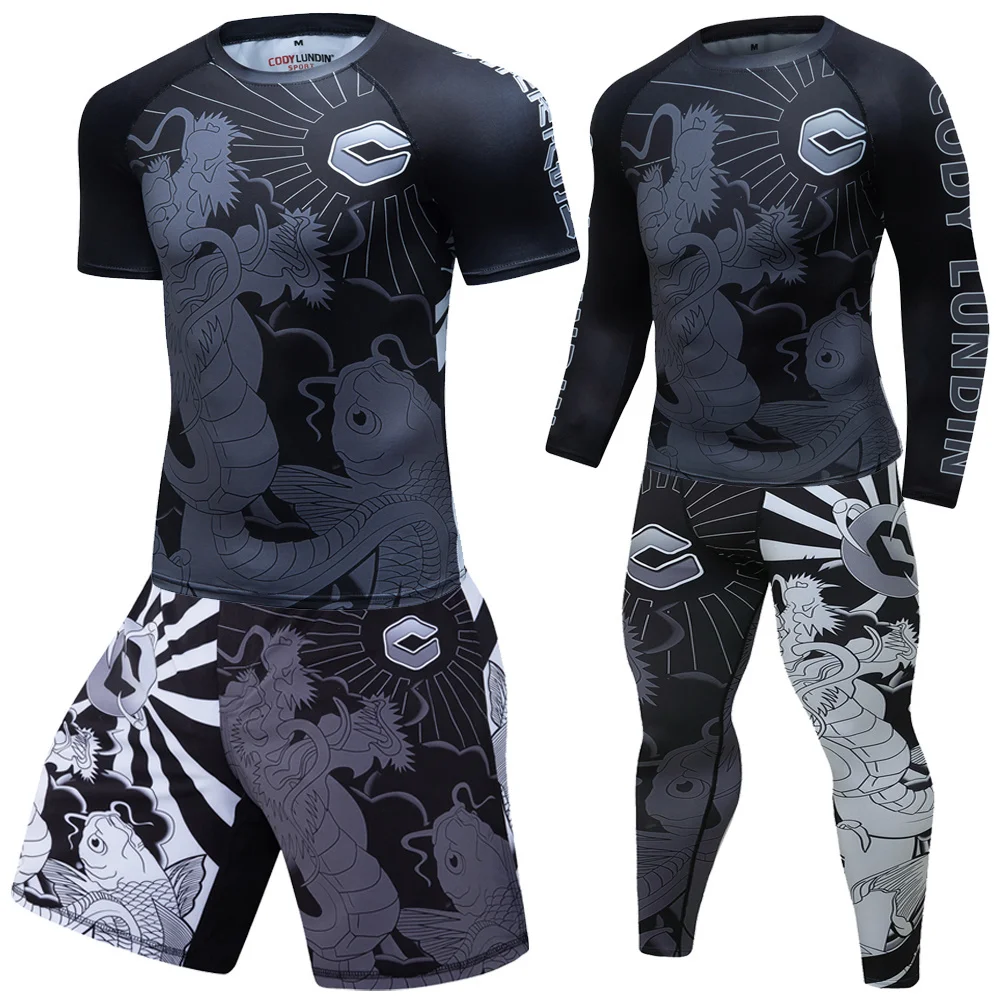 

Men's Fitness Runnin Tit Set Men Joer Bodybuildin Sports Leins ym Compression Join Pants Lon Trousers Sport Pants