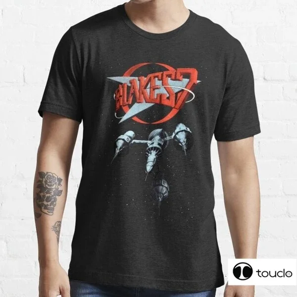 Фото Blake S 7 Liberator Short Sleeve 100% Cotton Men T Shirt Casual Summer Loost Men Tshirt Cool O-Neck T-Shirt Male Men Tee Shirt №1