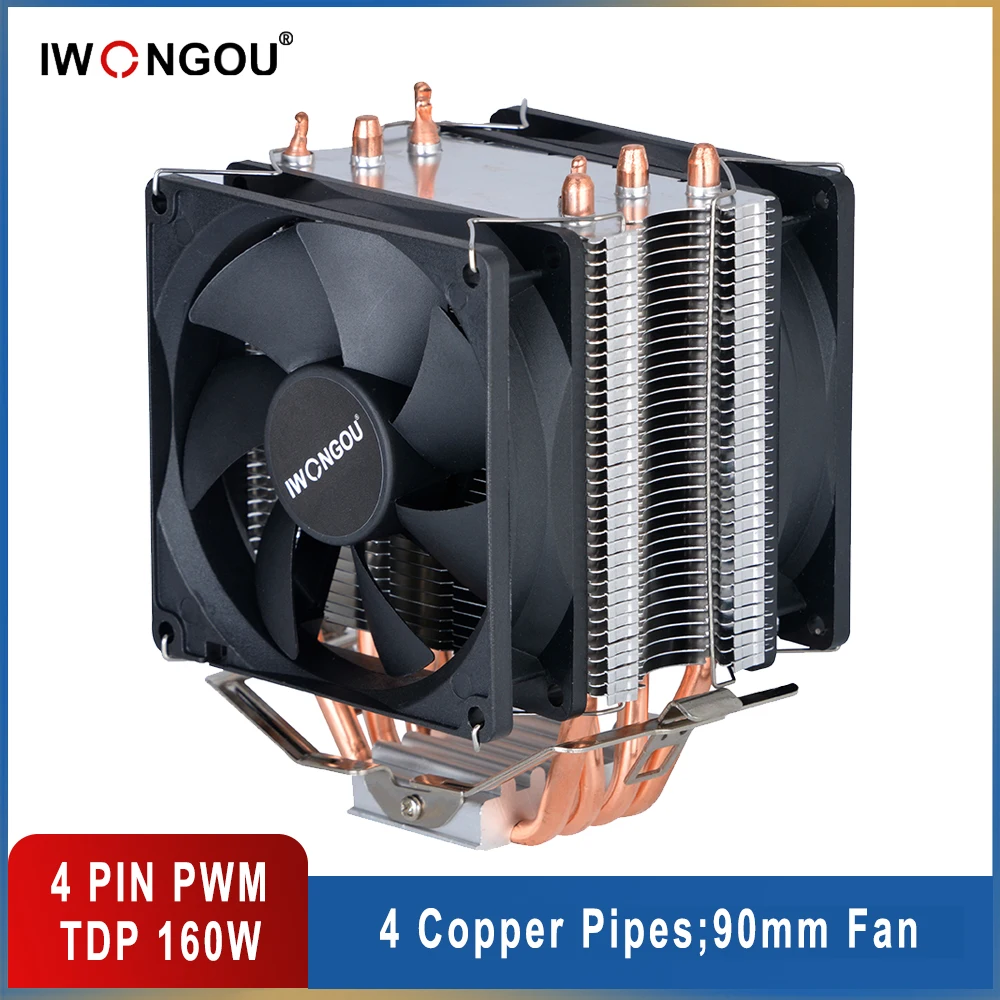 X99 Processor Cooler Lga 2011 V3 4pin Rgb Fan Cpu Tower Heat