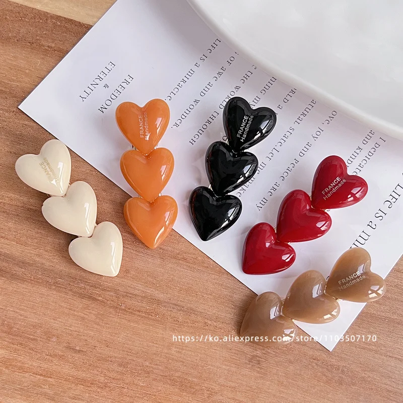 Французский стиль зажим для волос Южная Корея Франция ретро боковой челка в виде