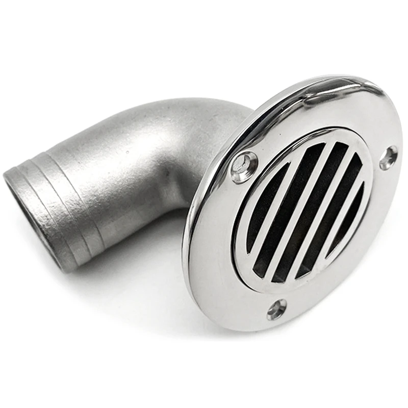 

Boat Drain 90 Degree Mirrored Marine Deck/Floor Drain Stainless Steel for RV Yacht Etc Boat Accessories Marine