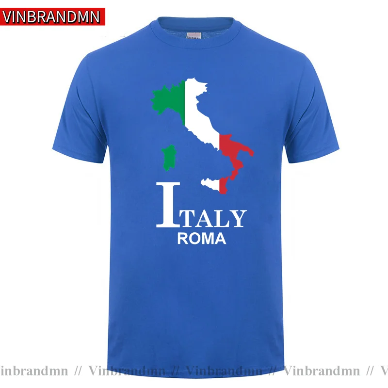 Мужская футболка с итальянской Италией и римскими ромами новая модная одежда