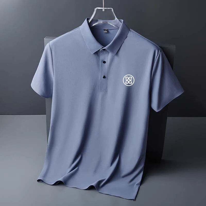 

Men's luxury brand business polo, casual lapel golf jersey, fashionable short sleeved top