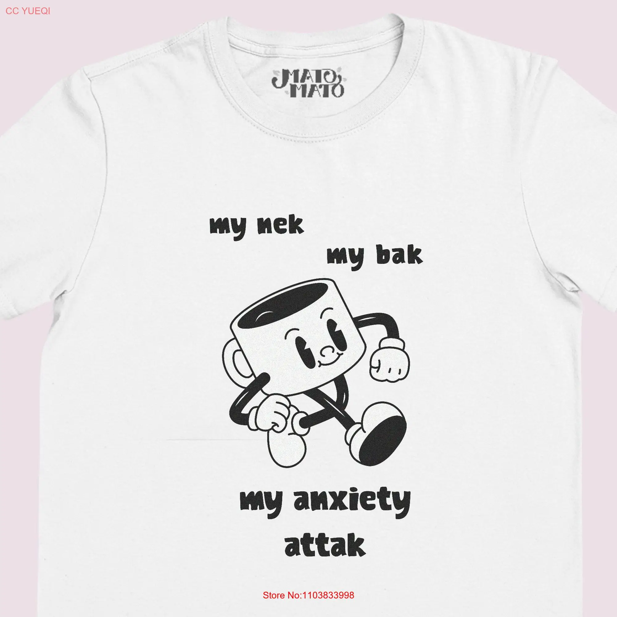 Футболка с забавными цитатами о тревожности Шуточный и родственный мем