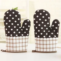 gloves microwave gloves 1pcs cotton insulated baking heat resistant gloves oven gloves polyester non slip cute kitchen tools