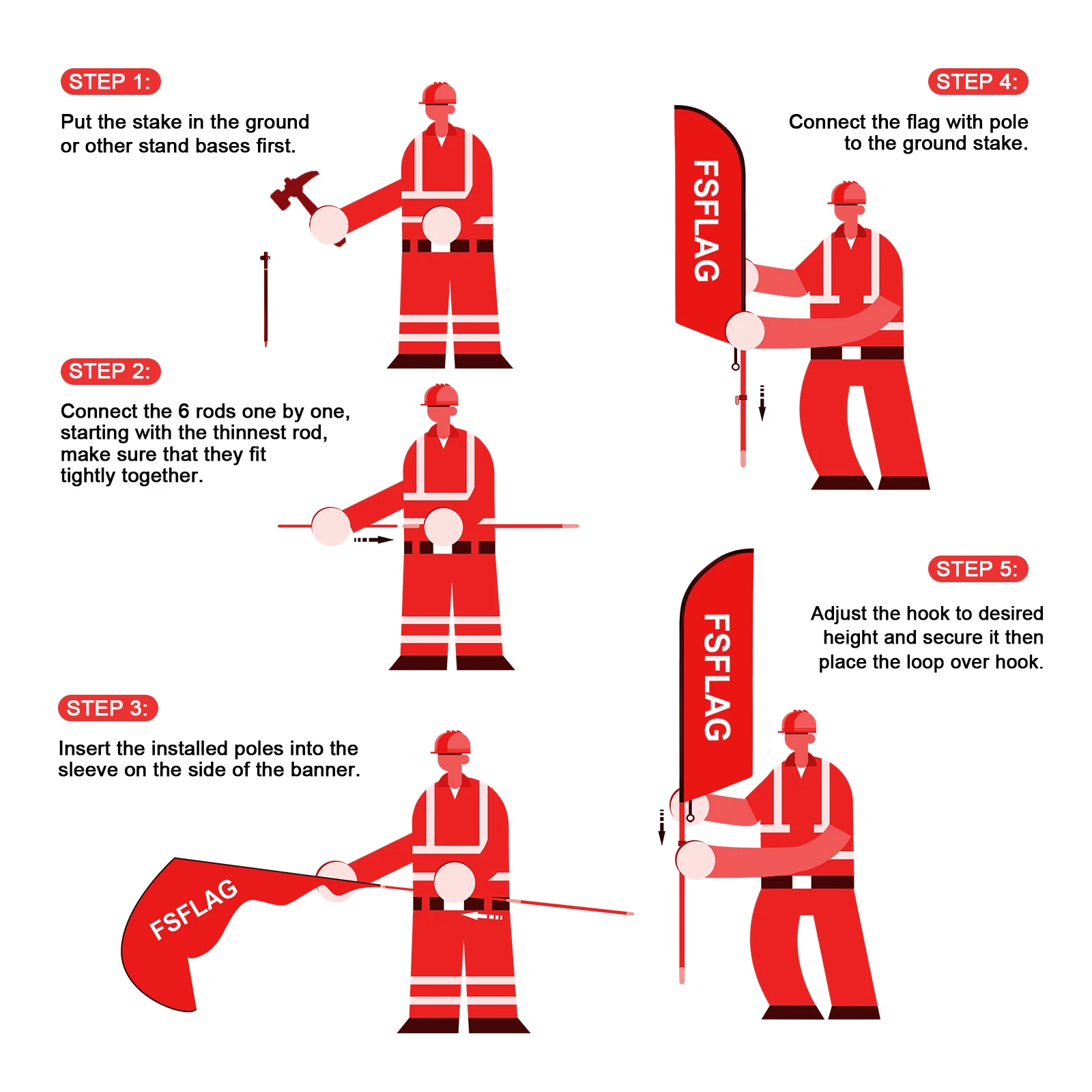 FSFLAG 1 шт. 280 см дизельный флаг с перьями и флагштоком рекламный уличный баннер