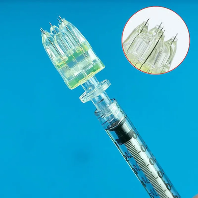 

Korea 3Pins 4Pins 5Pins 32G Crystal Multi Needle Microneedle Injection EZ Mesotherapy Gun Dermal Filler for EZ Meso Gun Syringe