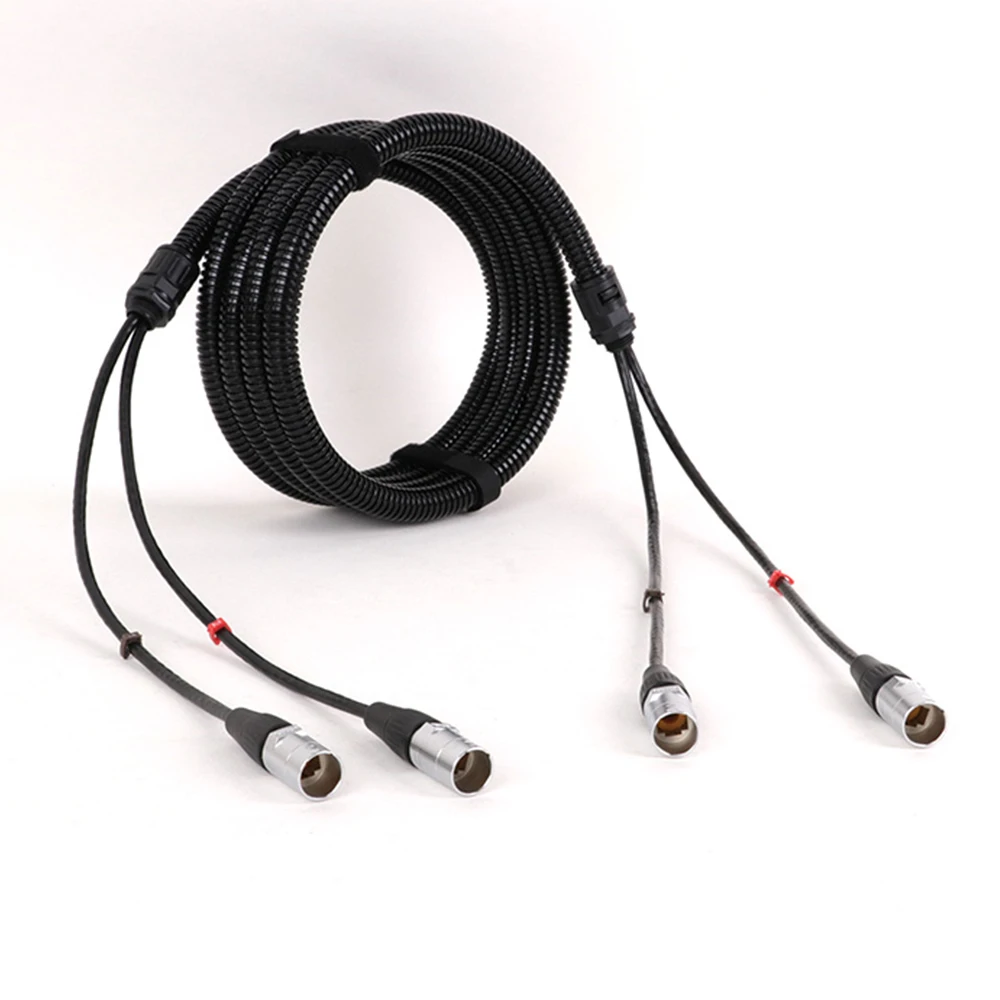 Удлинительный кабель Ethernet 1 5–25 м UTP Cat5/Cat6 2 RJ45–2 водонепроницаемых сетевых кабеля
