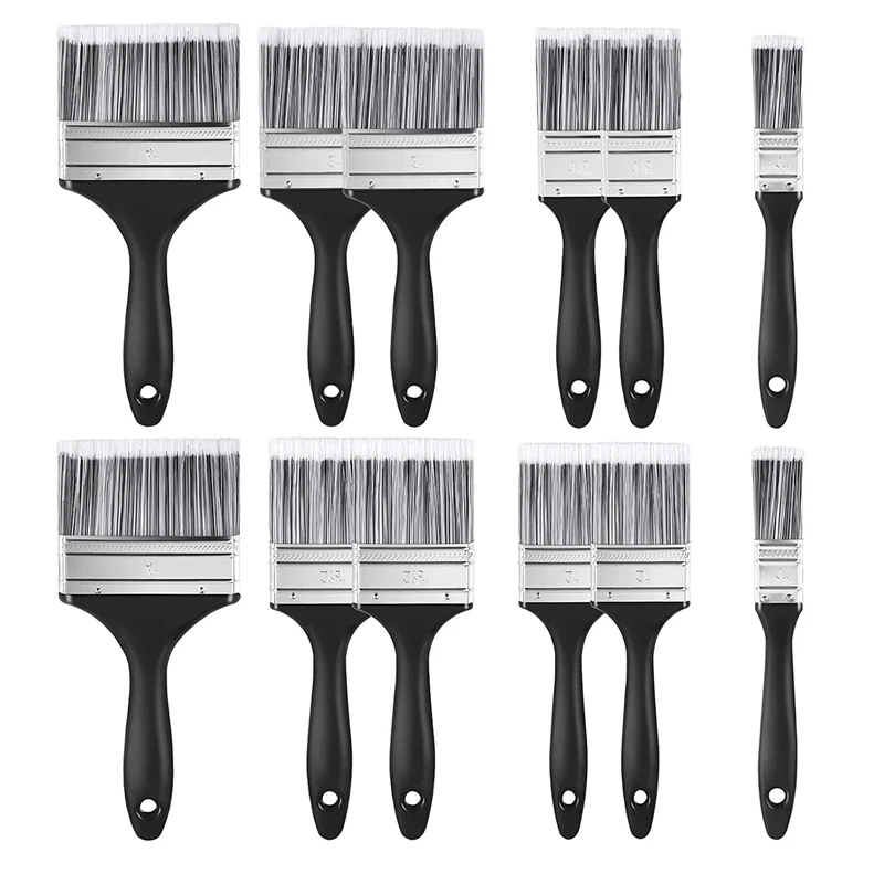 

JFBL Hot 12 Pieces Fence Brush Paint Brush Set Decorating Brushes For Furniture Wall Painting Bristle Suitable For All Paints