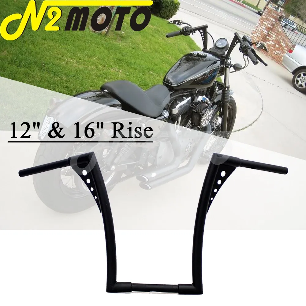 

Мотоциклетные вешалки 12 дюймов 16 дюймов, рули для Harley Touring Dyna Softail Sportster XL 883 1200 Road King Glide FLST FXST